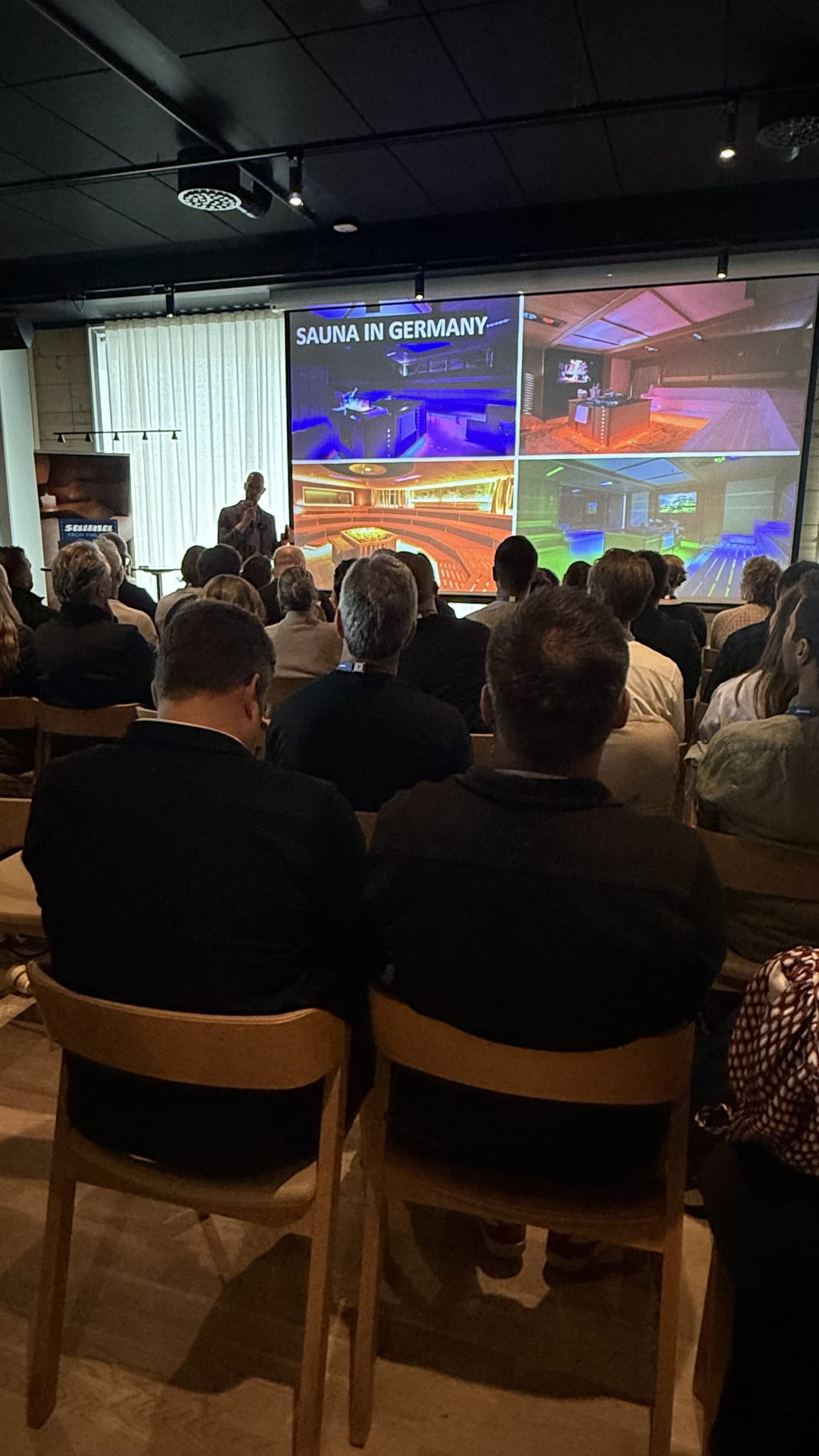 Diapositiva con las categorías del ritual de aufguss, World Sauna Forum 2025